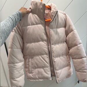 Levi’s pink puffer coat